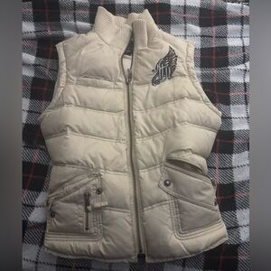 Harley-Davidson Cream Jacket with Blue Logo